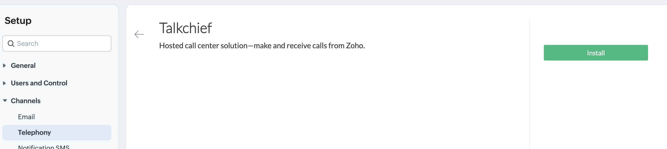 Talkchief For Zoho Integration - How To? - Knowledge Base