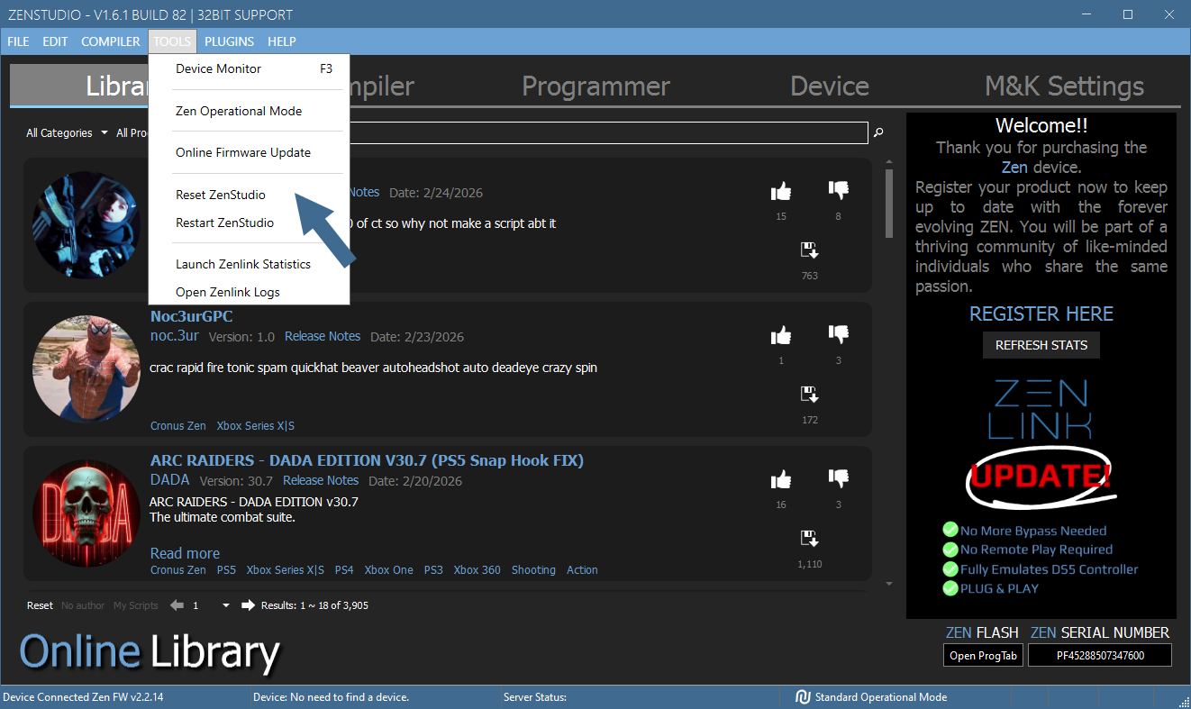 STEP 2: Install Zen Studio - Cronus Zen Guide
