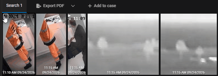 Selecting investigation results and exporting them as a report.