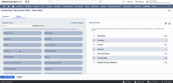 Option 1: Click to add a filter and re-arrange using arrows Option 1: Click to add a filter and re-arrange using arrows