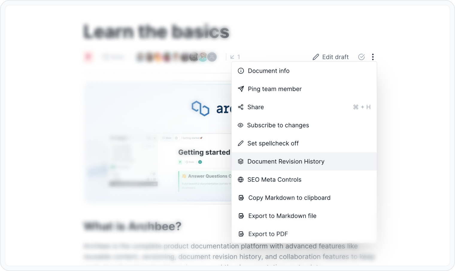 Document History Archbee Documentation And Help Center Document History Archbee Documentation And Help Center
