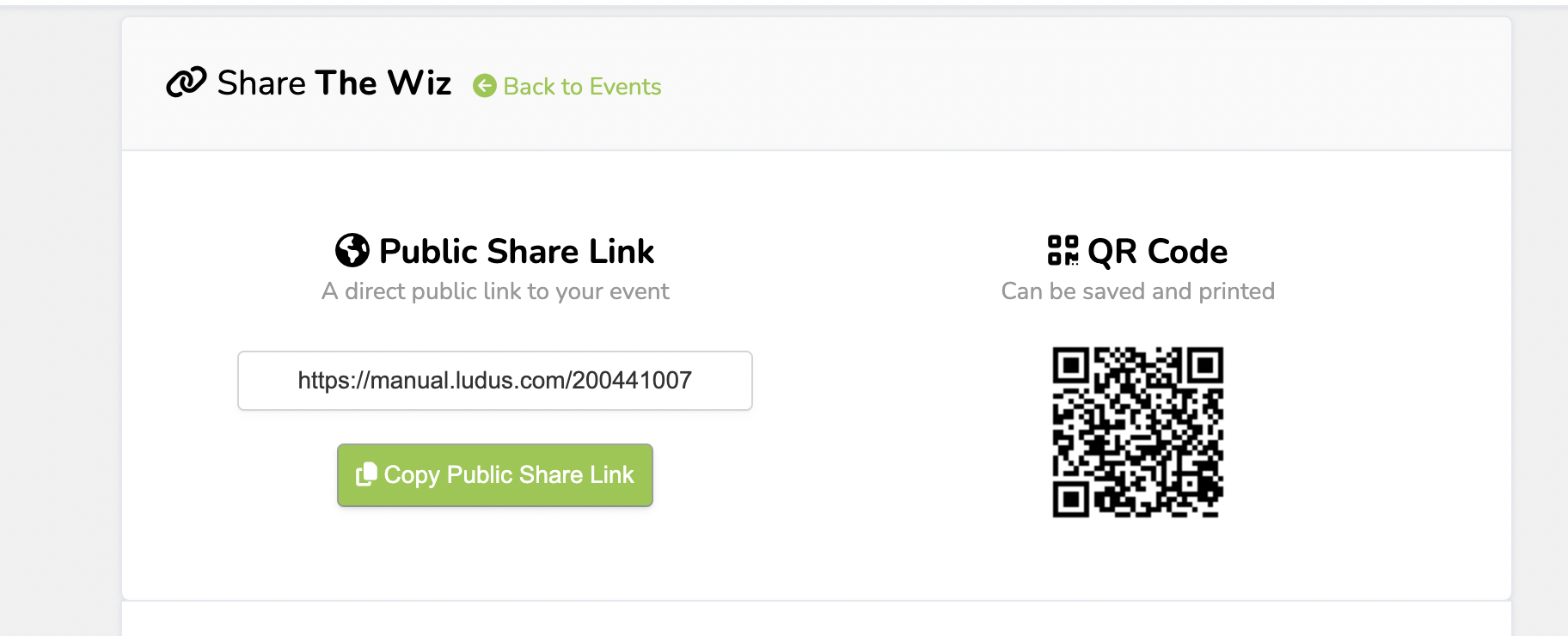 QR Codes - Ludus Manual