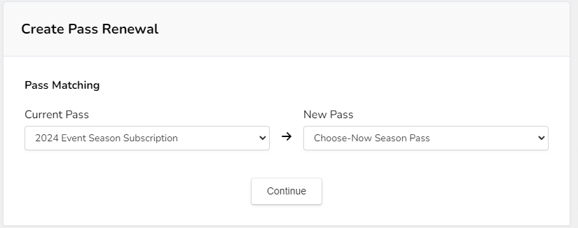 Creating a Pass Renewal - Ludus Manual