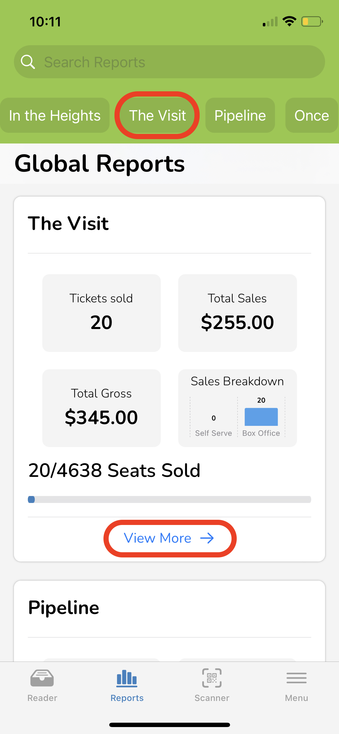 Reports Tab (Ludus Box Office) Ludus Manual