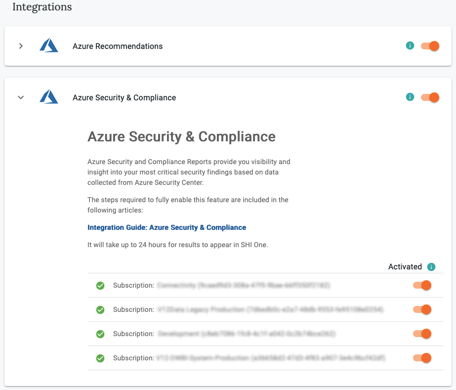 Azure Security and Compliance - SHI One Docs