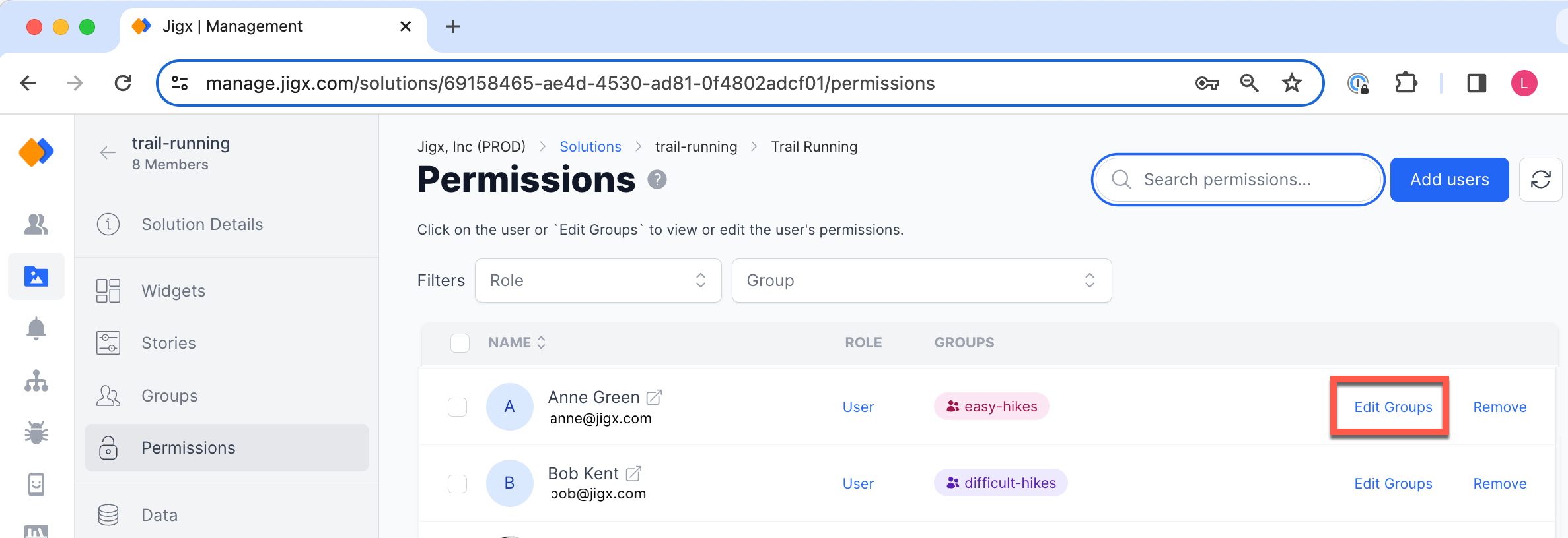 Assigning user to groups Assigning user to groups
