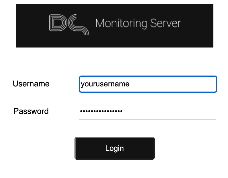 Purple Monitoring Server Login